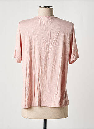 Top stretch manches courtes rose GRIFFON femme