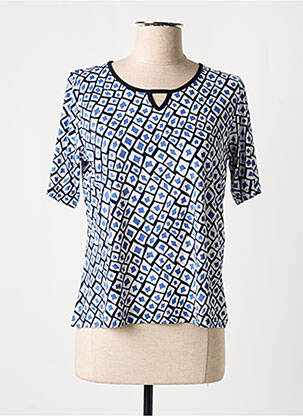 Top stretch manches courtes bleu TELMAIL femme