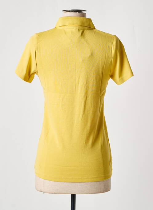 Polo tissage jersey manches courtes jaune M.X.O femme