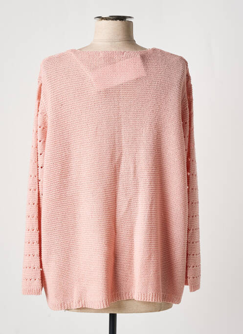 Gilet manches longues rose GRIFFON femme