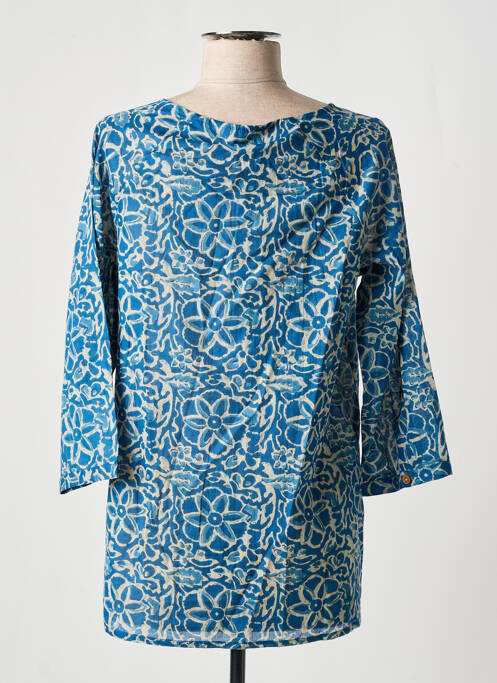 Tunique manches longues bleu AGATHE & LOUISE pour femme