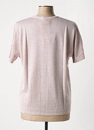 Pull coupe cintrée manches courtes gris OMC femme
