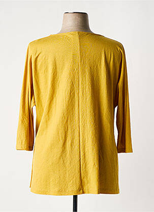 Veste casual col rond jaune FRANCK ANNA femme