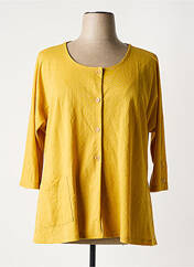 Veste casual jaune FRANCK ANNA pour femme seconde vue