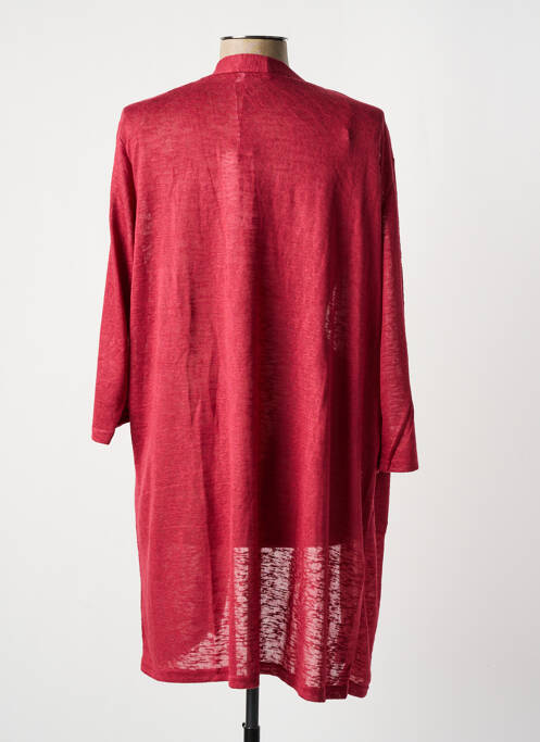 Gilet manches longues rose M.X.O pour femme