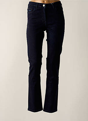 Jeans coupe slim stretch taille haute bleu AGATHE & LOUISE femme