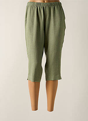 Corsaire poches taille haute vert OMC femme