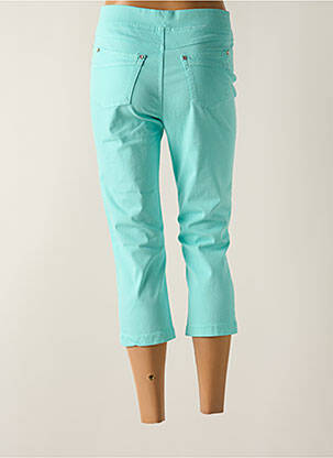 Pantacourt taille haute taille haute bleu ANNA MONTANA femme