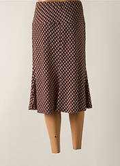 Jupe mi-longue marron TELMAIL pour femme seconde vue