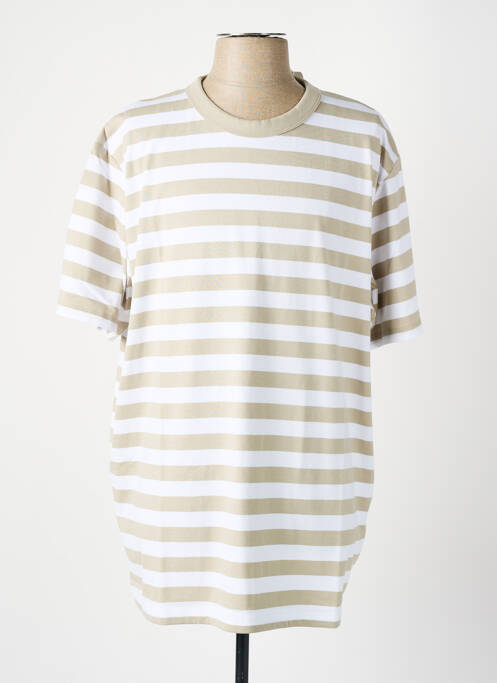 T-shirt coupe cintrée manches courtes beige ESPRIT homme