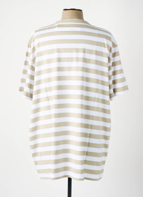 T-shirt coupe cintrée manches courtes beige ESPRIT homme
