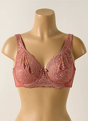 Soutien-gorge effet matière satinée haut soutien-gorge emboitant rose PIEGE femme