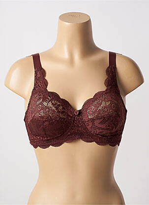 Soutien-gorge sans armature haut soutien-gorge emboitant marron SUSA femme