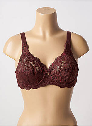 Soutien-gorge légère et transparente haut soutien-gorge emboitant marron SUSA femme