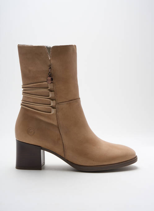 Bottines/Boots beige REMONTE pour femme