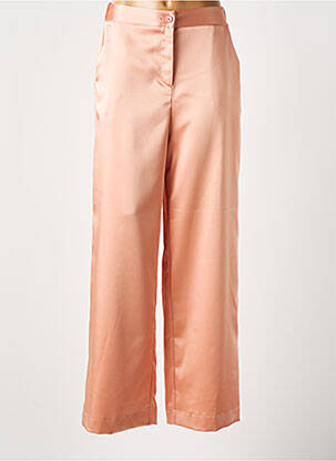 Pantalon large fermeture zippée sous rabat boutonné taille haute orange IMPERIAL femme