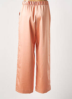 Pantalon large fermeture zippée sous rabat boutonné taille haute orange IMPERIAL femme