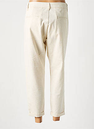 Pantalon 7/8 taille à pinces taille normale beige IMPERIAL femme