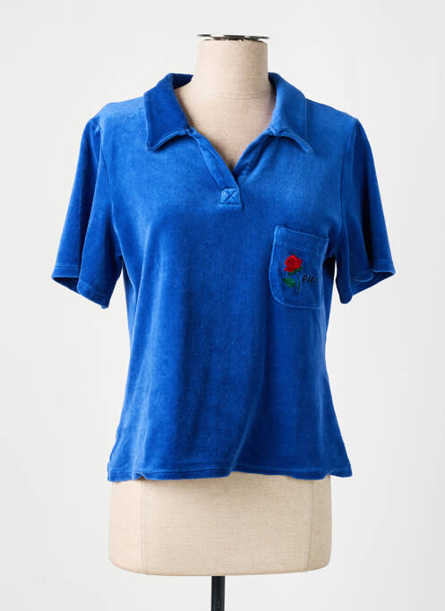 Polo bleu DIXIE pour femme