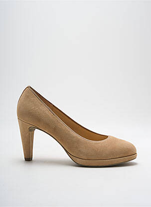 Escarpins nubuck talon de 4 à 6cm beige GABOR femme