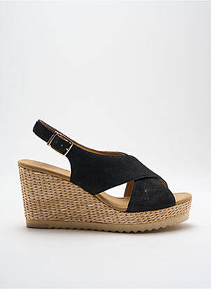 Gabor 24.603.21 Sandales Femme Cuir Confortables à Velcro - Semelle Épaisse Plateforme