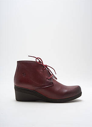 Bottines/boots matière lisse talon de 4 à 6cm violet YOKONO femme