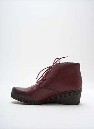 Bottines/boots matière lisse talon de 4 à 6cm violet YOKONO femme