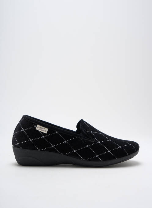 Chaussons/Pantoufles noir LA MAISON DE L'ESPADRILLE pour femme