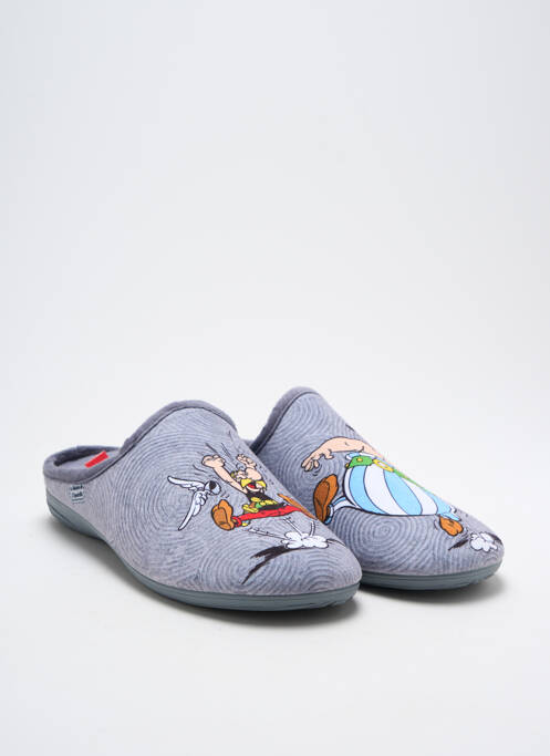 Chaussons/Pantoufles gris LA MAISON DE L'ESPADRILLE pour homme