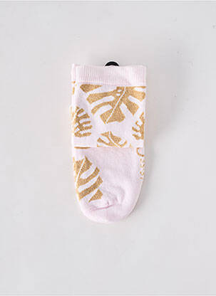 Chaussettes imprimé fantaisie rose CLOVIS & CLOTHILDE femme