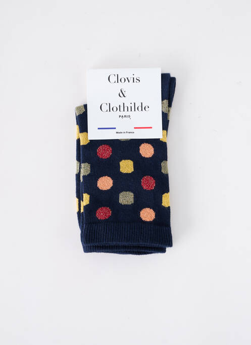 Chaussettes bleu CLOVIS & CLOTHILDE pour femme