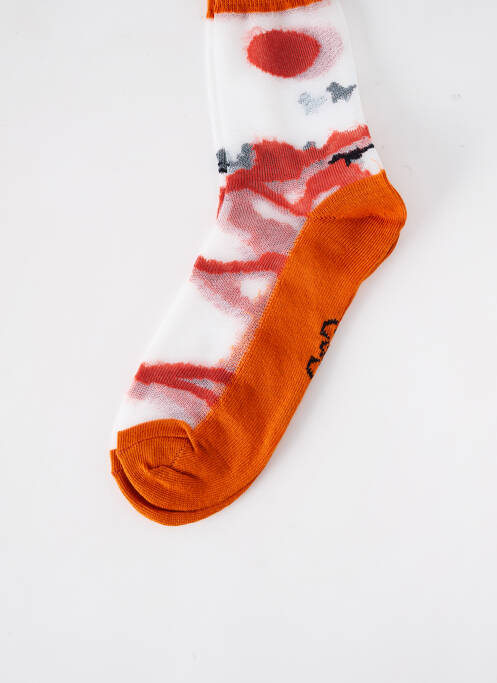 Chaussettes orange CLOVIS & CLOTHILDE pour femme