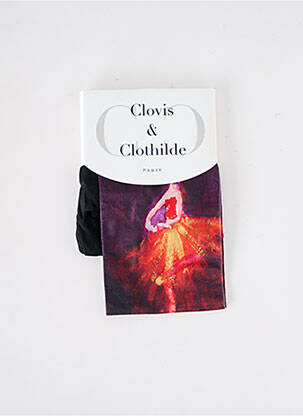Collants imprimé fantaisie violet CLOVIS & CLOTHILDE femme
