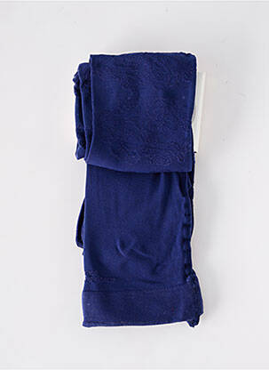 Collants stretch bleu CLOVIS & CLOTHILDE femme