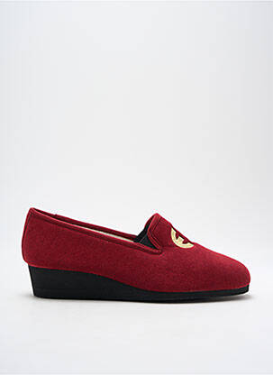 Chaussons/Pantoufles rouge EXQUISE pour femme