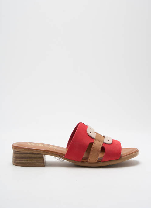 Mules/Sabots rouge WIKERS pour femme