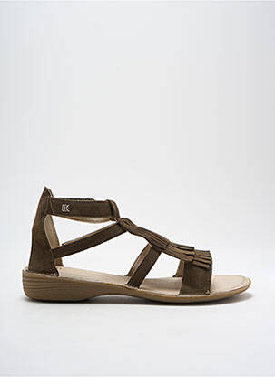 Sandales/nu pieds bout ouvert talon plat jusqu'à 3cm vert DORKING femme