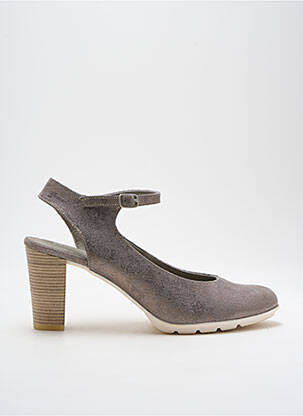 Escarpins fermeture boucle(s) talon de 4 à 6cm gris DORKING femme