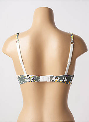 Soutien-gorge effet matière satinée haut soutien-gorge push-up vert ESCORT femme