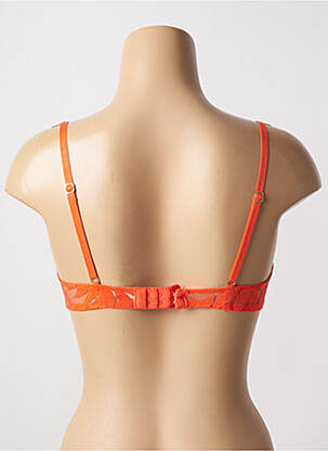 Soutien-gorge effet matière satinée haut soutien-gorge emboitant orange MORGAN femme