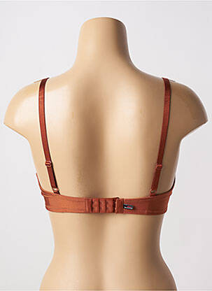 Soutien-gorge effet matière satinée haut soutien-gorge emboitant marron SANS COMPLEXE femme