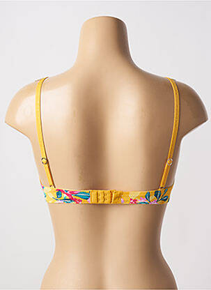 Soutien-gorge effet matière satinée haut soutien-gorge emboitant jaune MORGAN femme