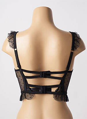 Corset légère et transparente noir LINGADORE femme