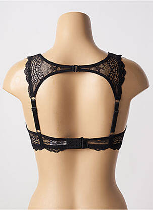 Soutien-gorge effet matière satinée haut soutien-gorge moulé noir ESCORT femme