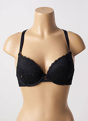 Soutien-gorge effet matière satinée haut soutien-gorge moulé noir ESCORT femme
