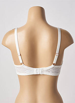 Soutien-gorge effet matière satinée haut soutien-gorge moulé blanc VALEGE femme