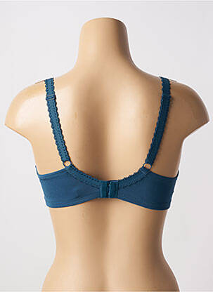 Soutien-gorge effet matière satinée haut soutien-gorge moulé bleu VALEGE femme