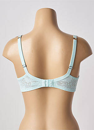 Soutien-gorge effet matière satinée haut soutien-gorge moulé bleu VALEGE femme