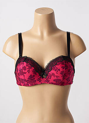Soutien-gorge effet matière satinée haut soutien-gorge moulé rose ESCORT femme