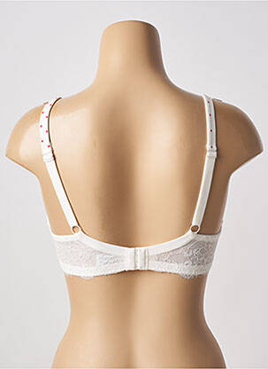 Soutien-gorge effet matière satinée haut soutien-gorge moulé blanc VALEGE femme